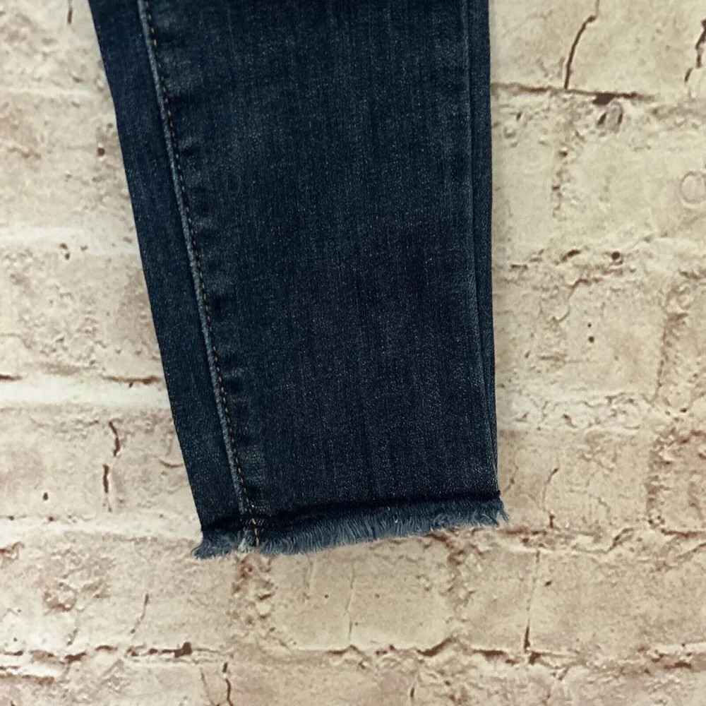 Old Navy Jeans Girls Rockstar Jegging High Rise 360 Stretch Raw Hem Distressed